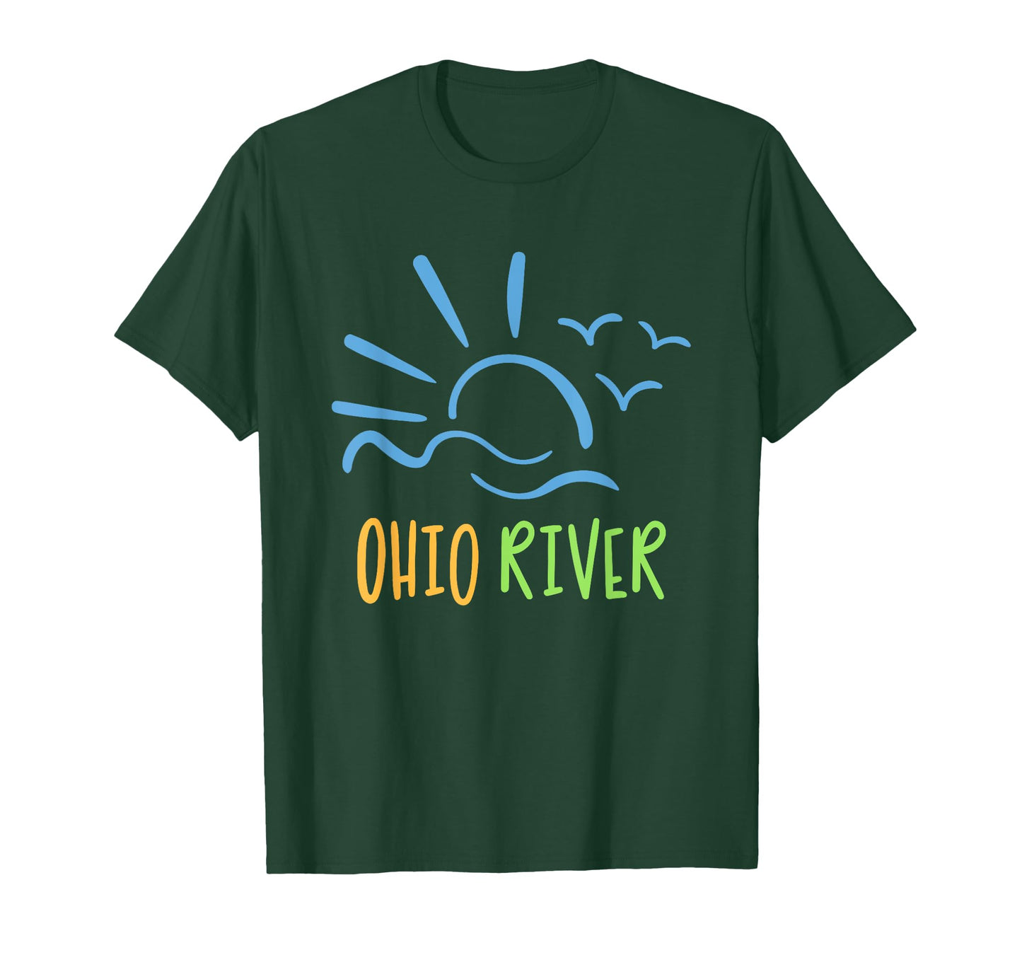 Ohio River T-shirt fish, boat, relax on the river T-Shirt