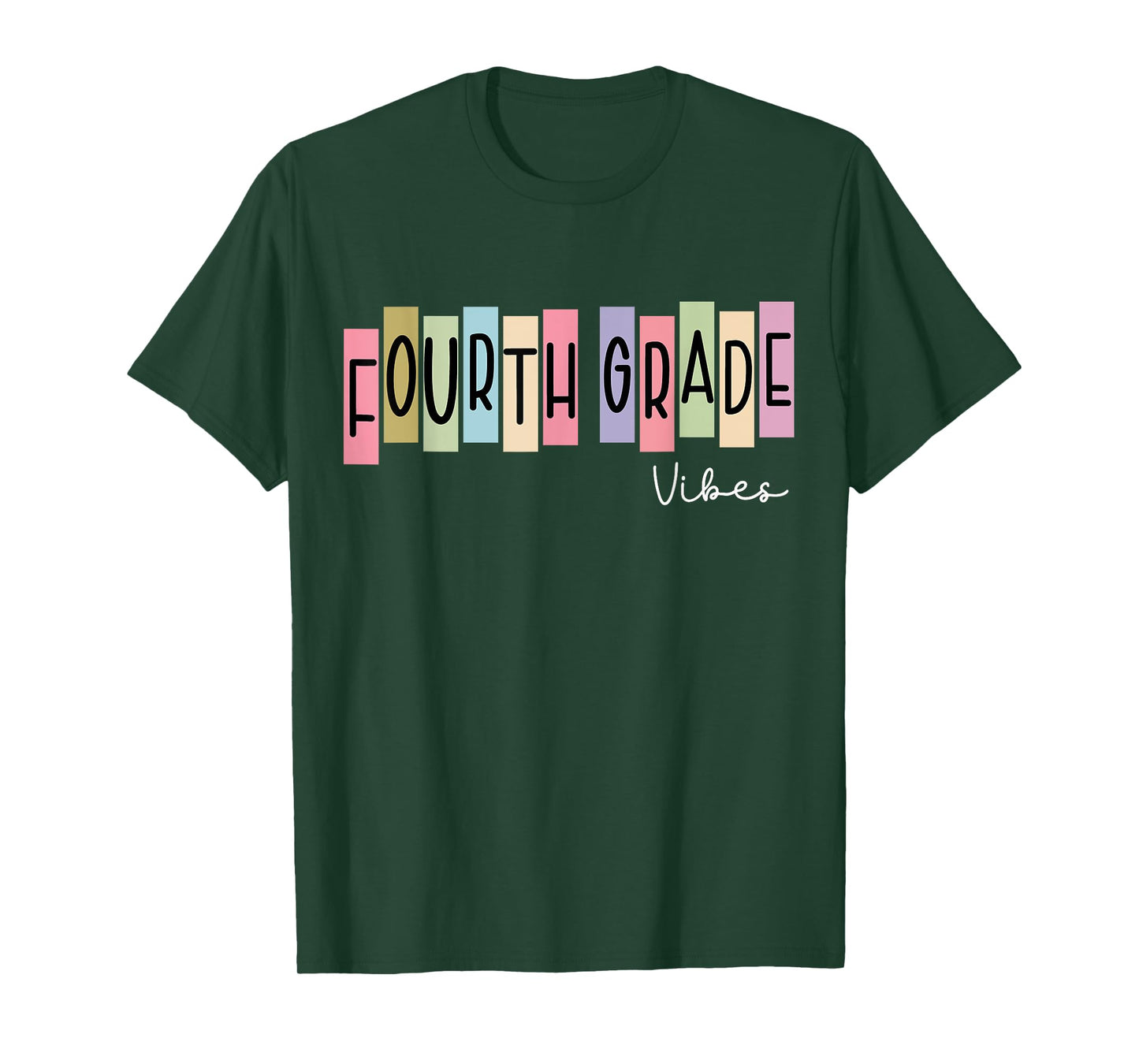Fourth Grade Vibes Back To School 4th Grade Students Kids T-Shirt