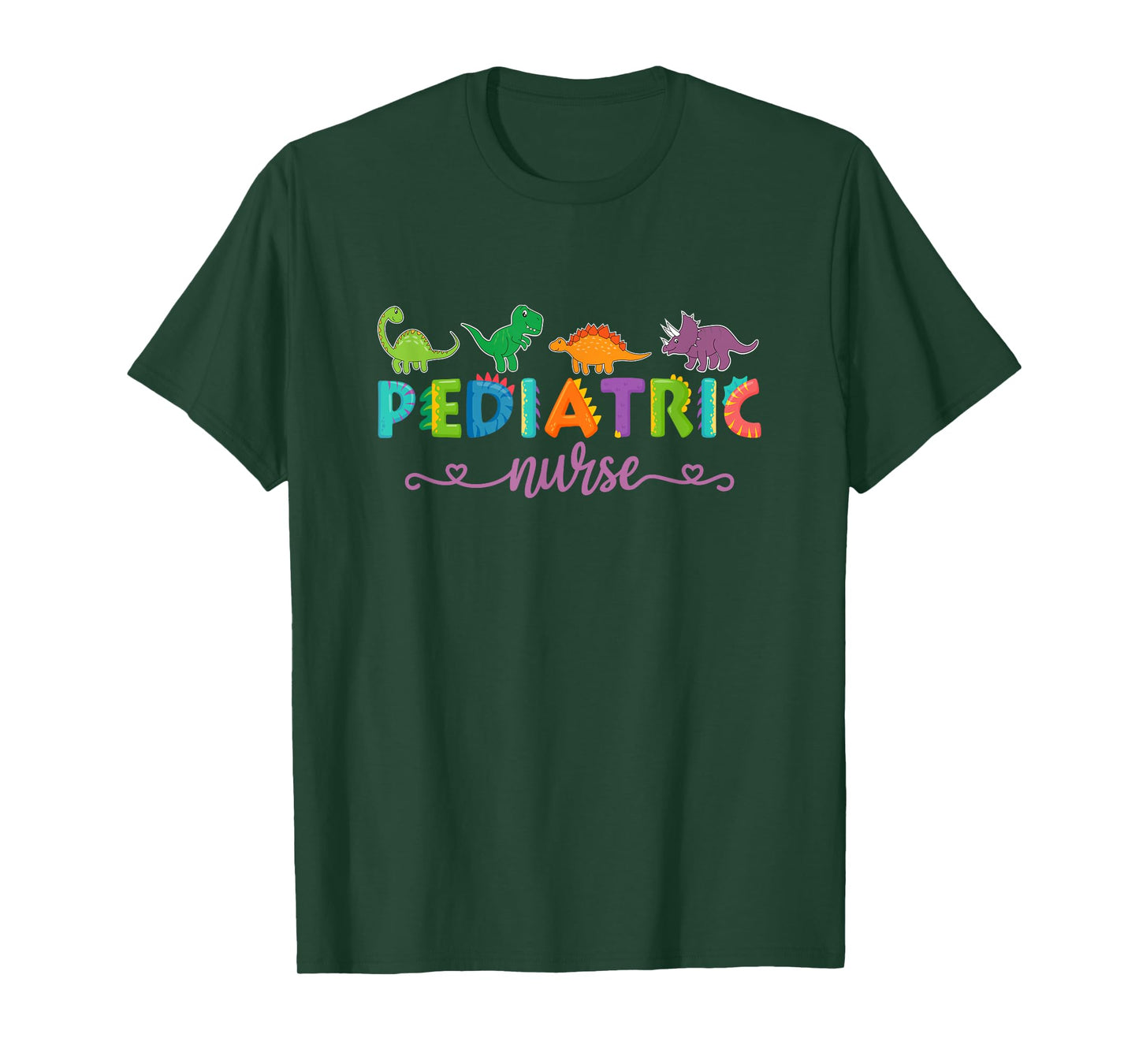 PICU Pediatric Nurse Dinosaurs Peds Nurse T-Shirt
