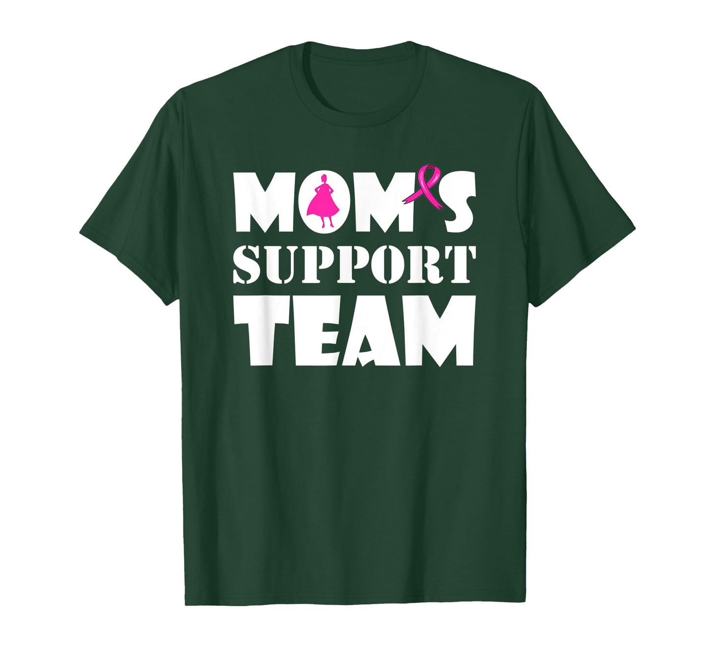 Breast Cancer Superhero Survivor Mom's Support Team 2021 T-Shirt