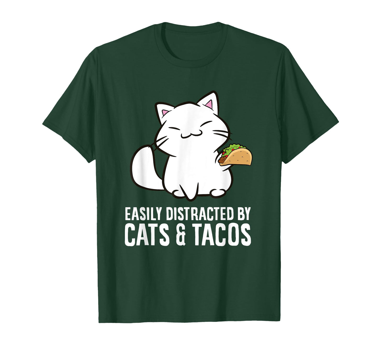 Easily Distracted By Cats And Tacos T-Shirt