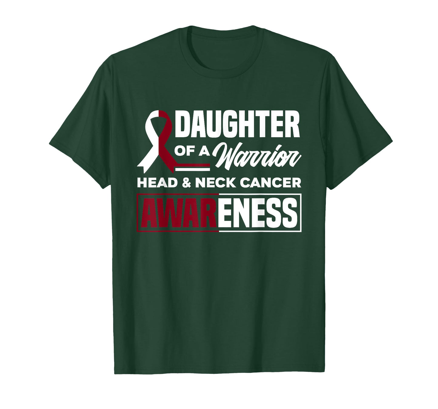 Daughter Of A Warrior Support Head & Neck Cancer Awareness T-Shirt
