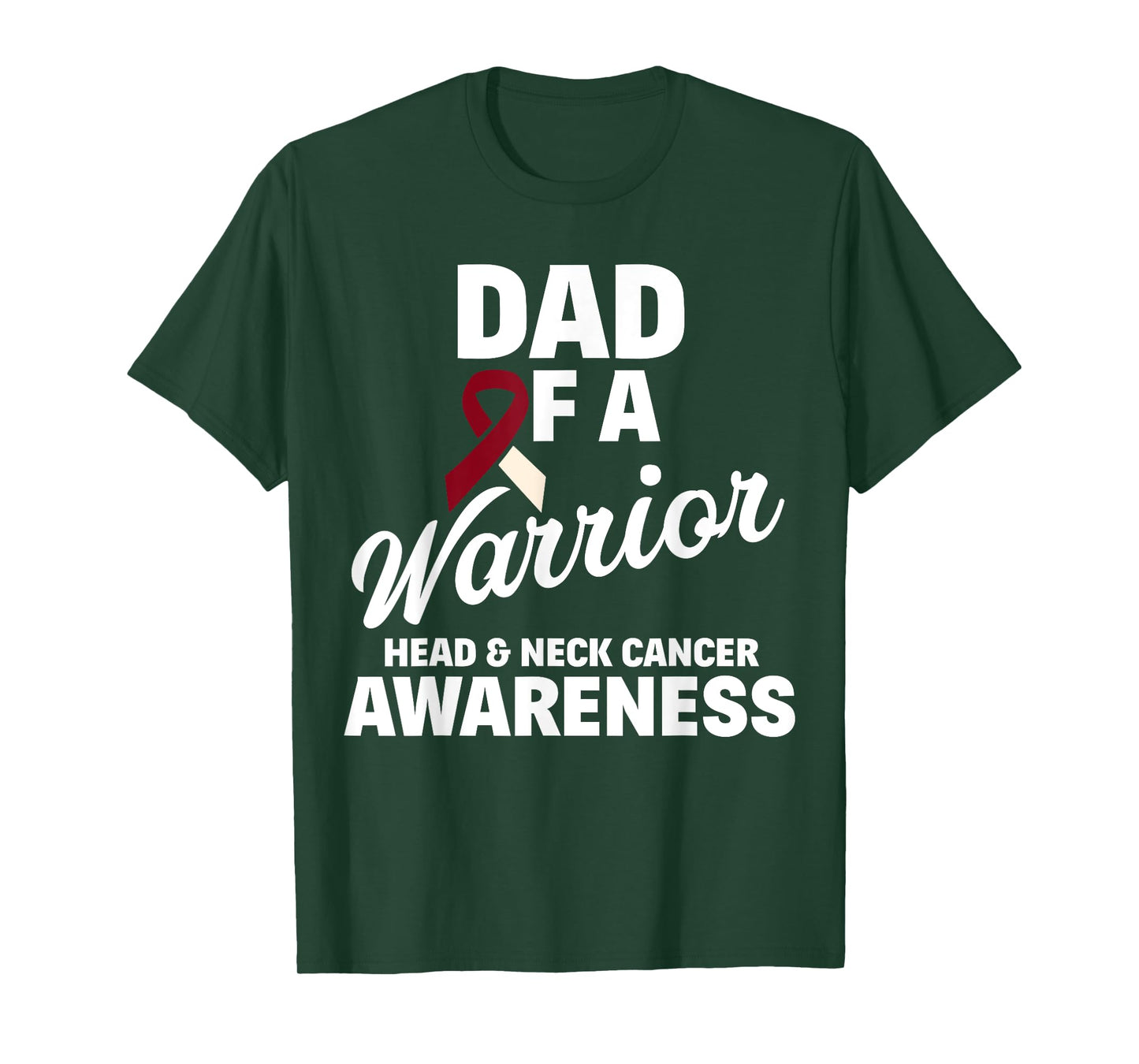 Oral Head & Neck Cancer Awareness Dad Of A Warrior T-Shirt