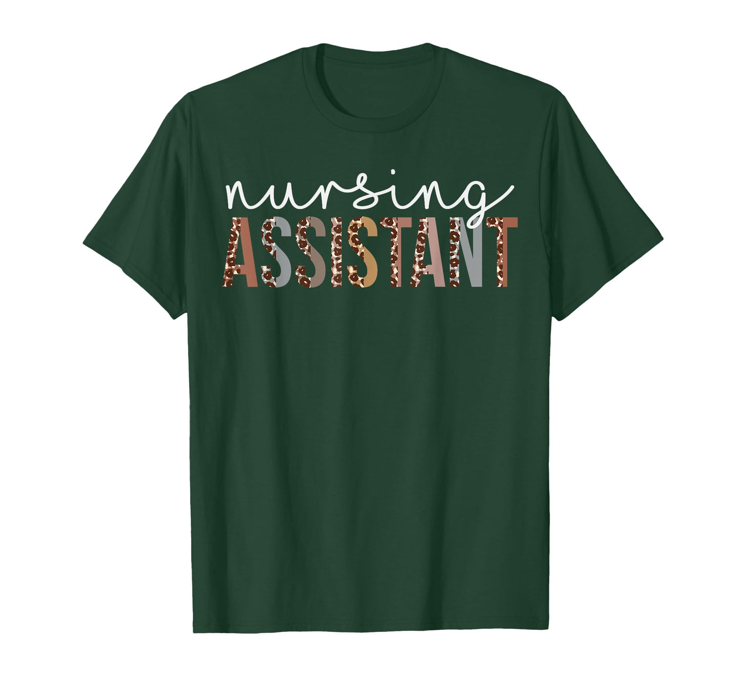 Leopard Nursing Assistant Appreciation healthcare workers T-Shirt