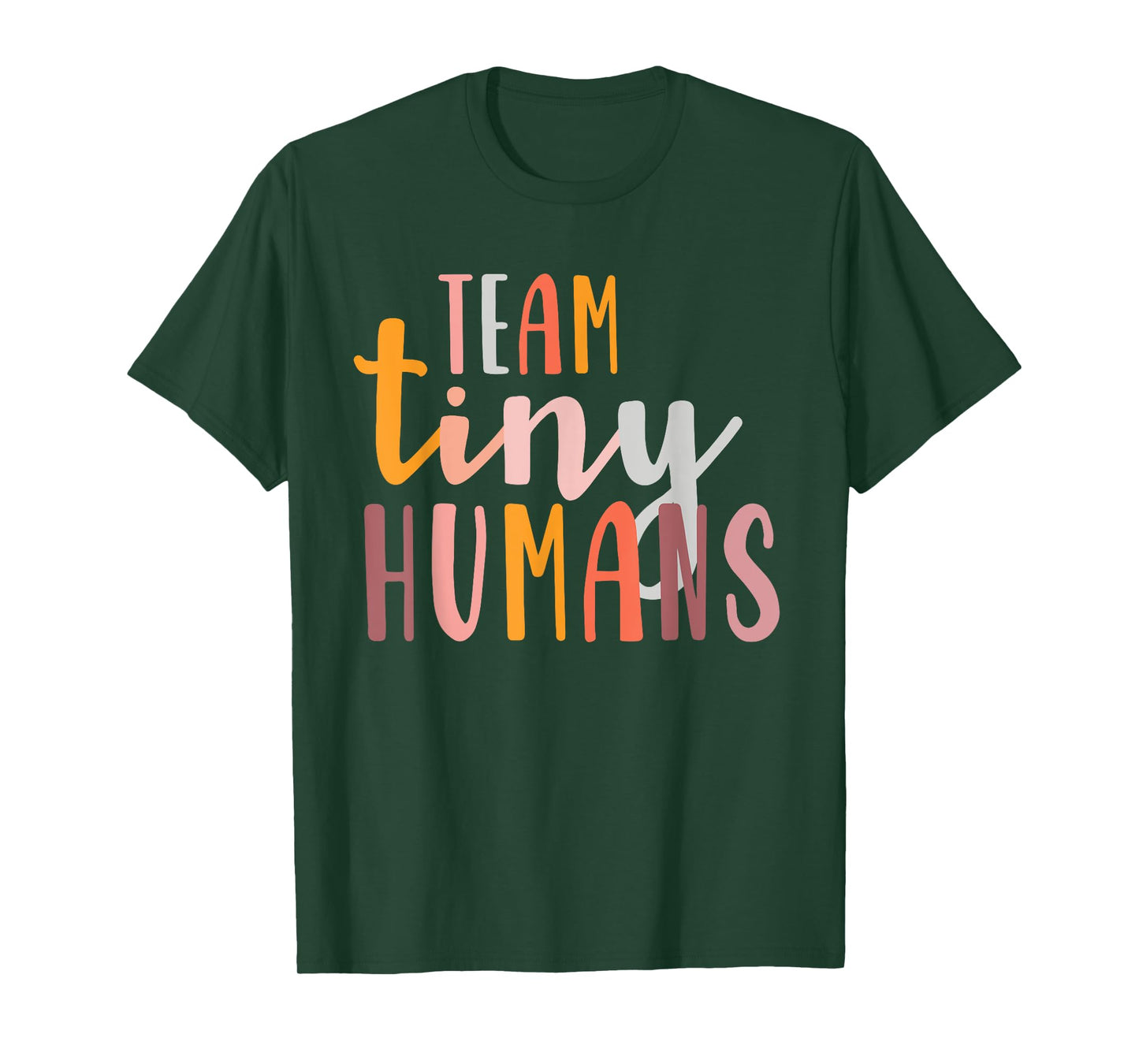 NICU Nurse ICU Neonatal Boho Colorful Retro Team Tiny Humans T-Shirt
