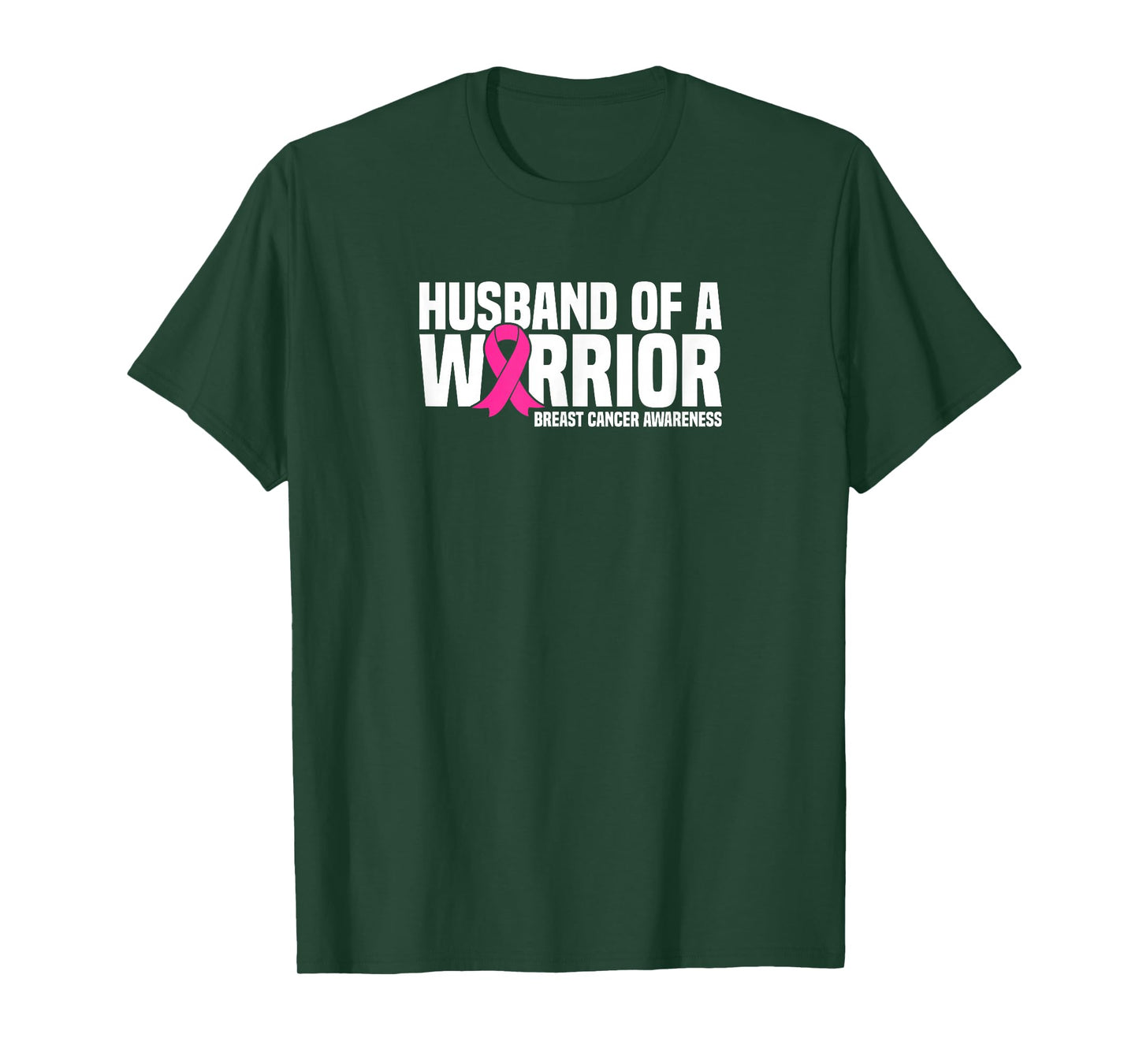 Husband of a Warrior Pink Ribbon Breast Cancer Awareness T-Shirt