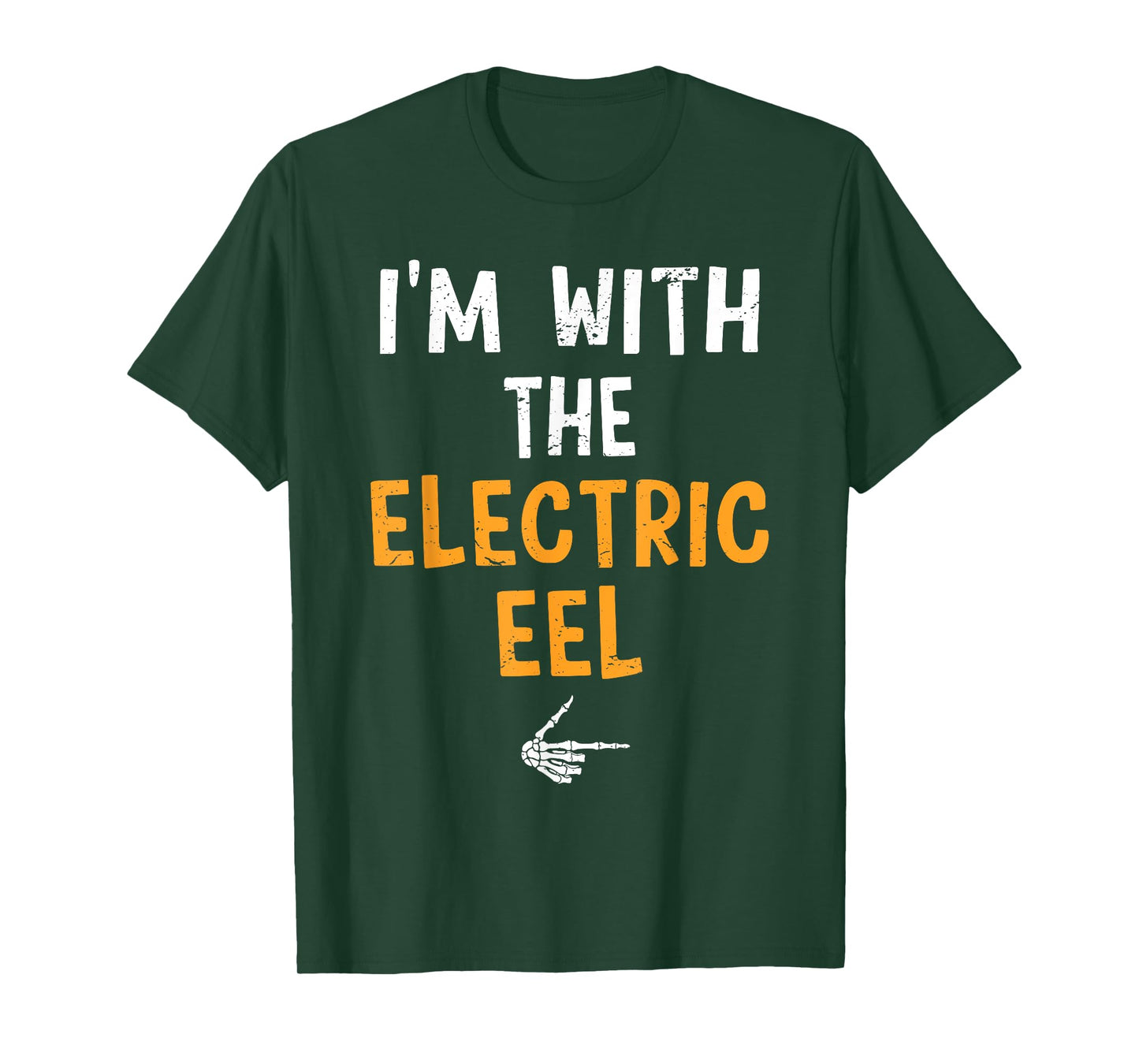 I'm with The Electric EEL Costume Halloween Matching Couple T-Shirt