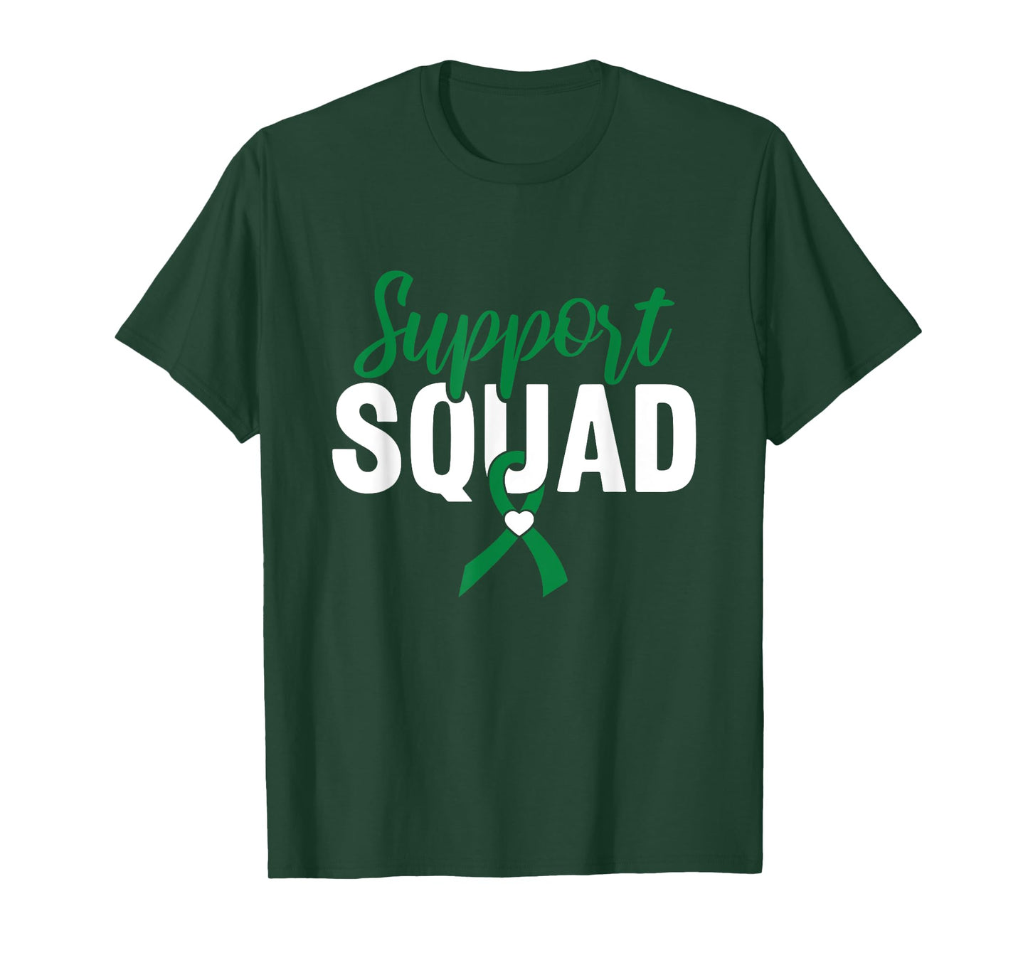 Support Squad Green Ribbon Liver Cancer Awareness T-Shirt