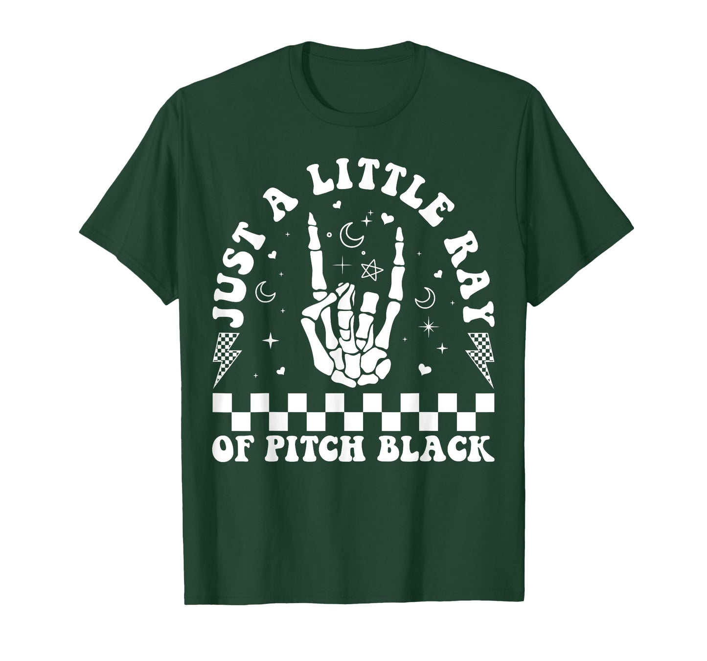 Just A Little Ray Of Pitch Black Goth Halloween Gothic Witch T-Shirt