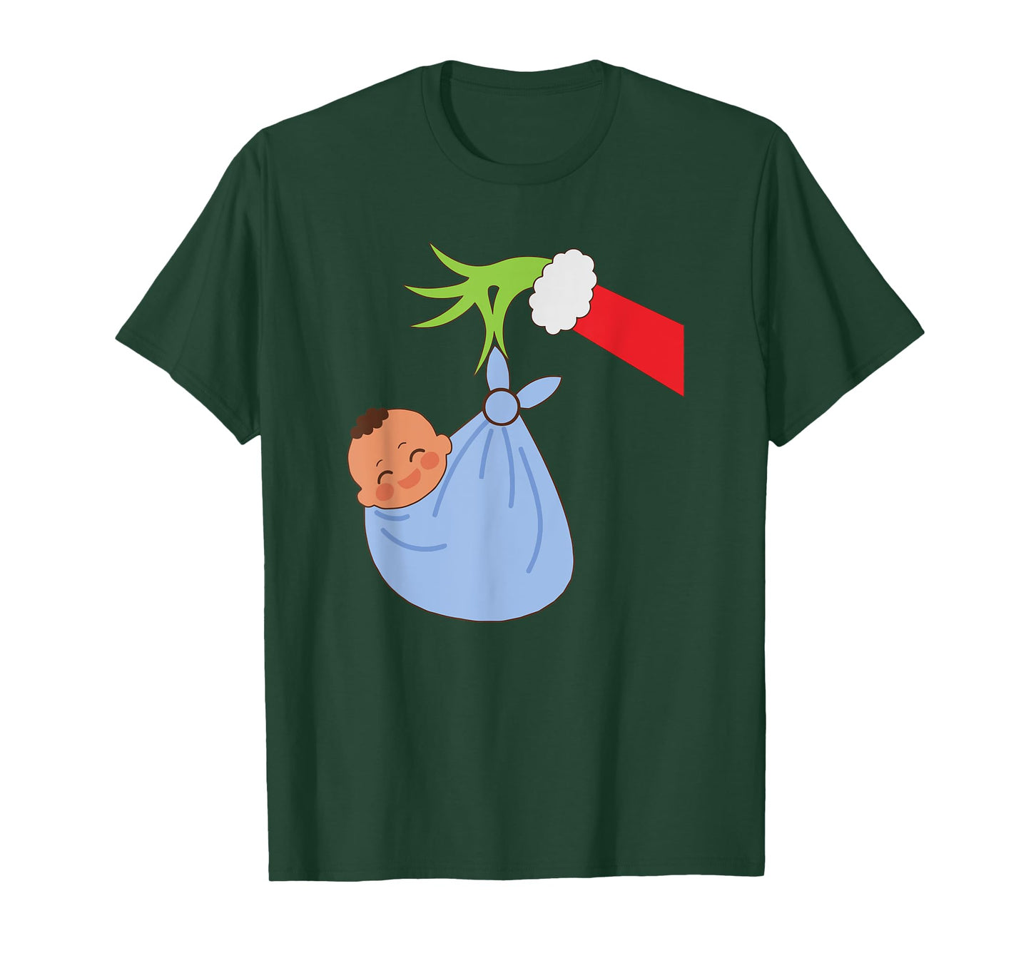 NICU Labor Delivery Nurse Santa Christmas Xmas Pajamas Funny T-Shirt