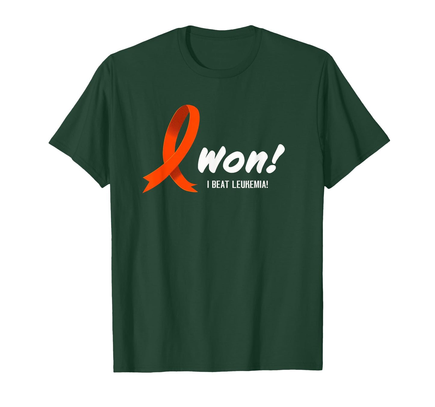 I Beat LEUKEMIA Shirt, I Won! Orange Ribbon For Survivors T-Shirt