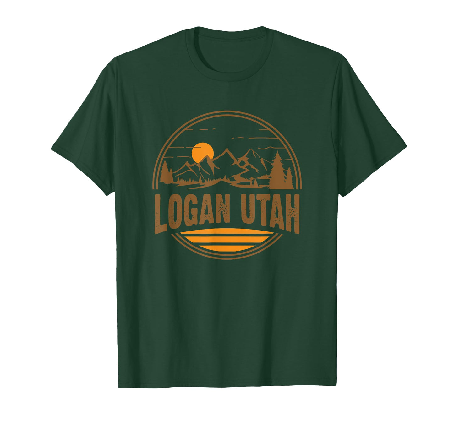 Vintage Logan, Utah Mountain Hiking Souvenir Print T-Shirt