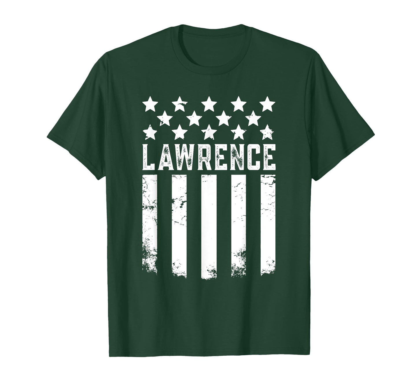 Lawrence Black Heart Pattern T-Shirt, Unisex-Adults, Small, Crew Neck, Short Sleeve