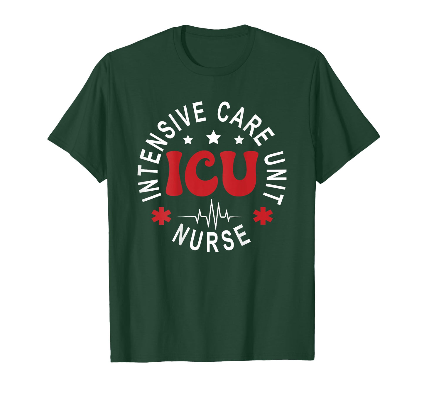 ICU Nurse Intensive Care Unit Nurse Emergency Nurse Back Of T-Shirt