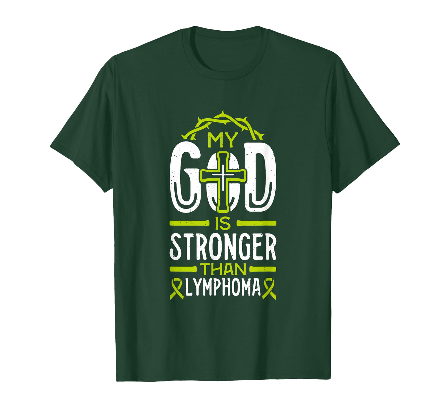My God is Stronger Than Lymphoma Survivor T-Shirt