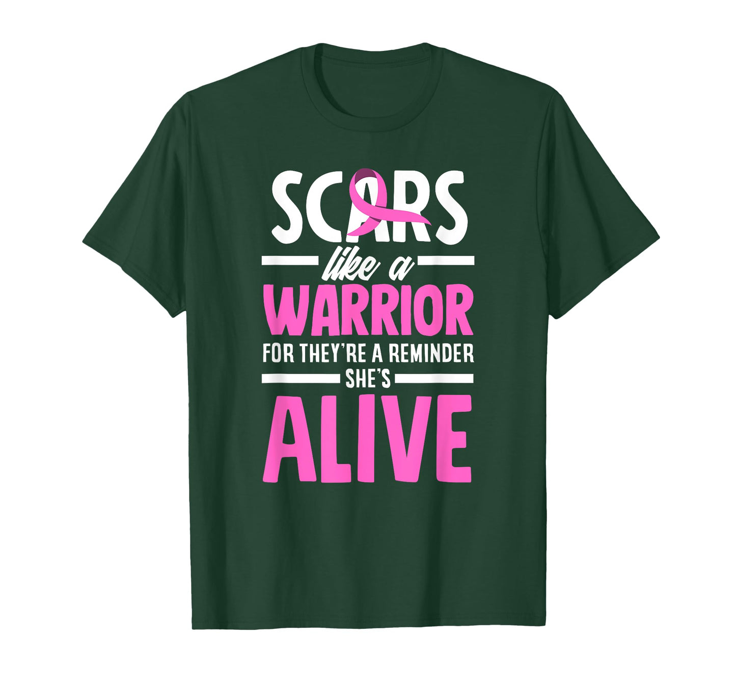 Breast Cancer Awareness Scars Breast Cancer Warrior T-Shirt