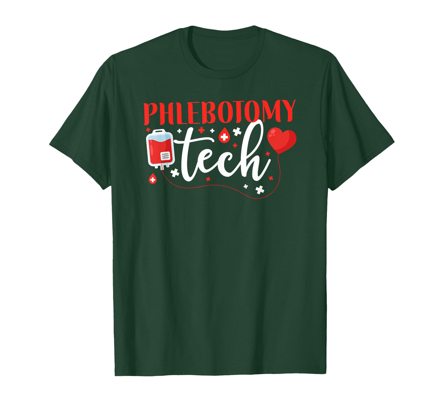 Funny Phlebotomy Lab HD0 Black Phlebotomist Tech T-Shirt