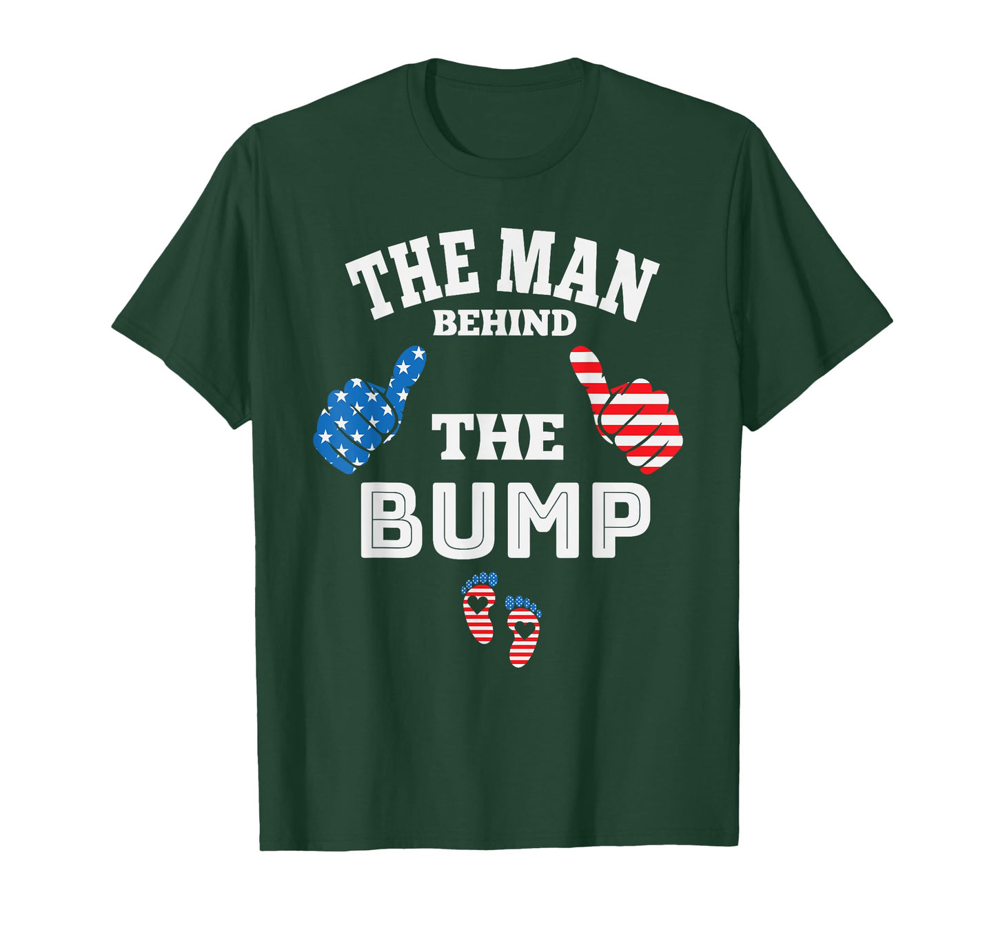 The Man Behind The Baby Bump, July 4th T-Shirt