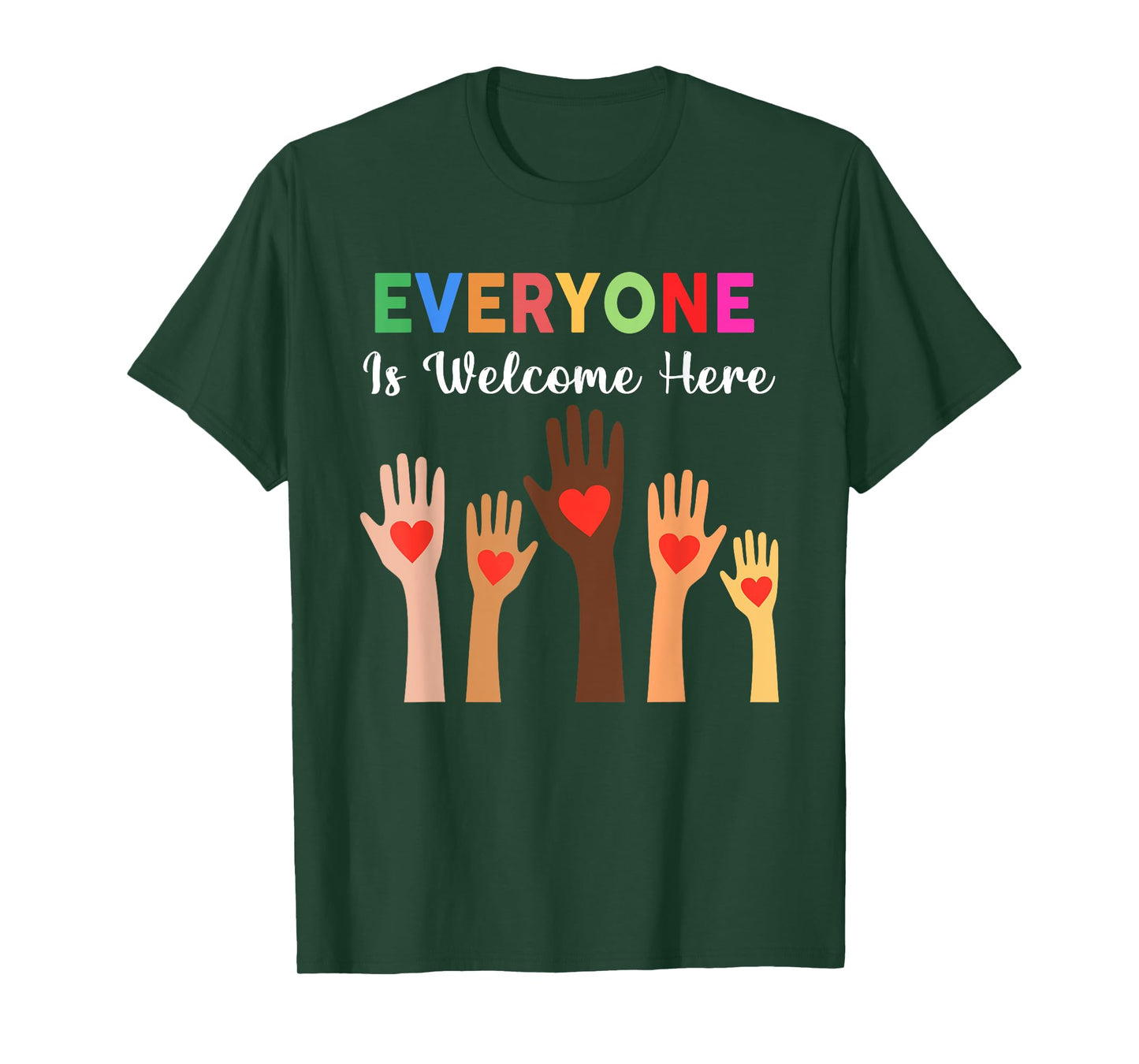 Everyone Is Welcome Here Idaho Teacher T-Shirt
