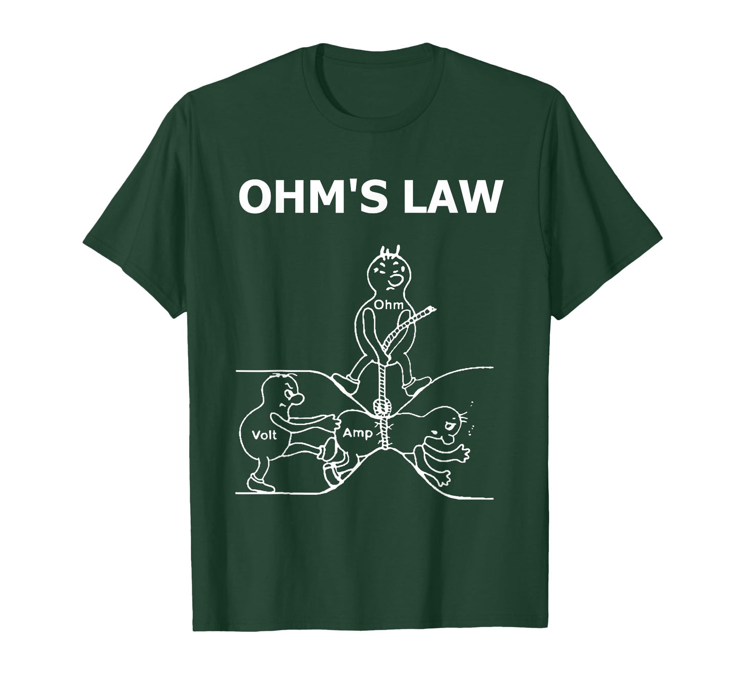 Ohm's Law Electrical Engineer Ohm Electronic T Shirt T-Shirt