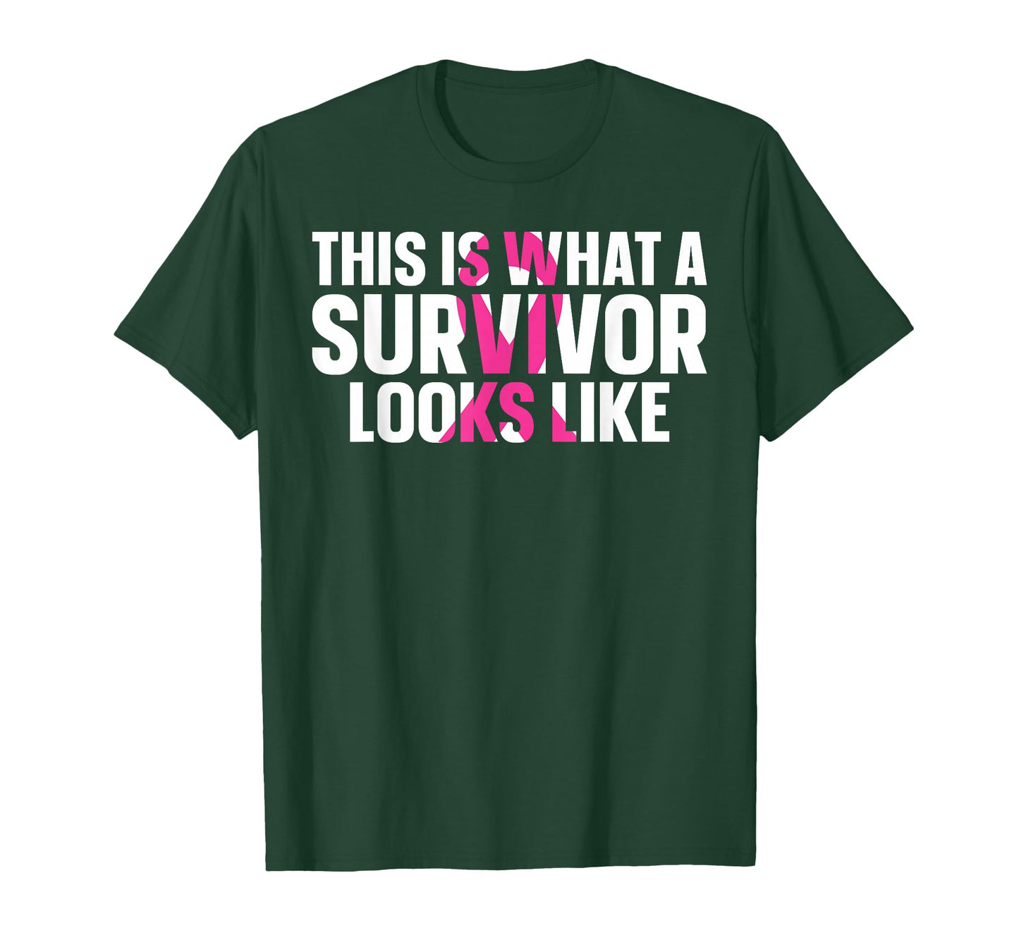 Breast Cancer Awareness T-shirt Survivor Pink Ribbon T-Shirt