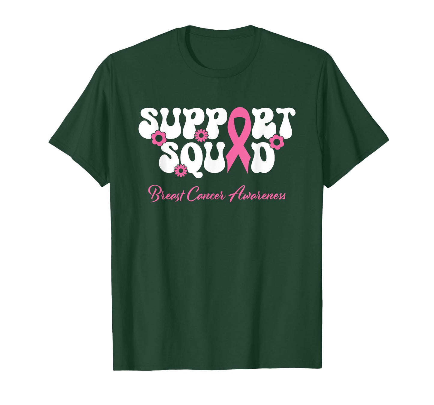 Breast Cancer Friend Support Squad Breast Cancer Awareness T-Shirt