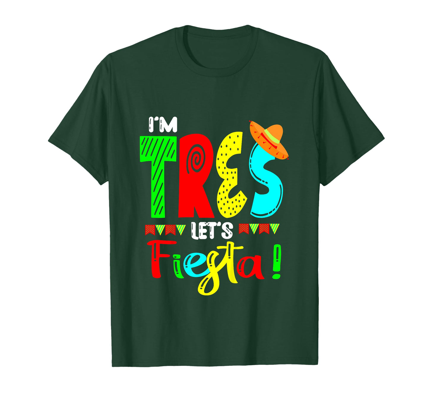 Kids I'm Tres Taco 3rd Birthday Gift Kids Boy Girl T-Shirt