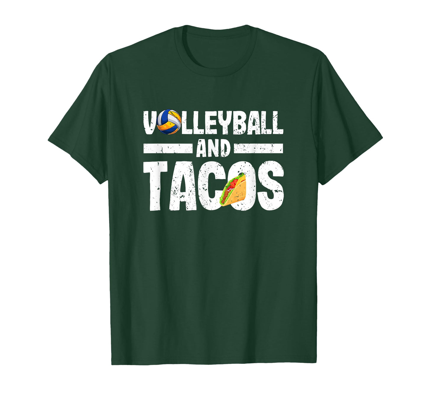 Volleyball And Tacos Funny Vball Taco Player Mexican Lover T-Shirt