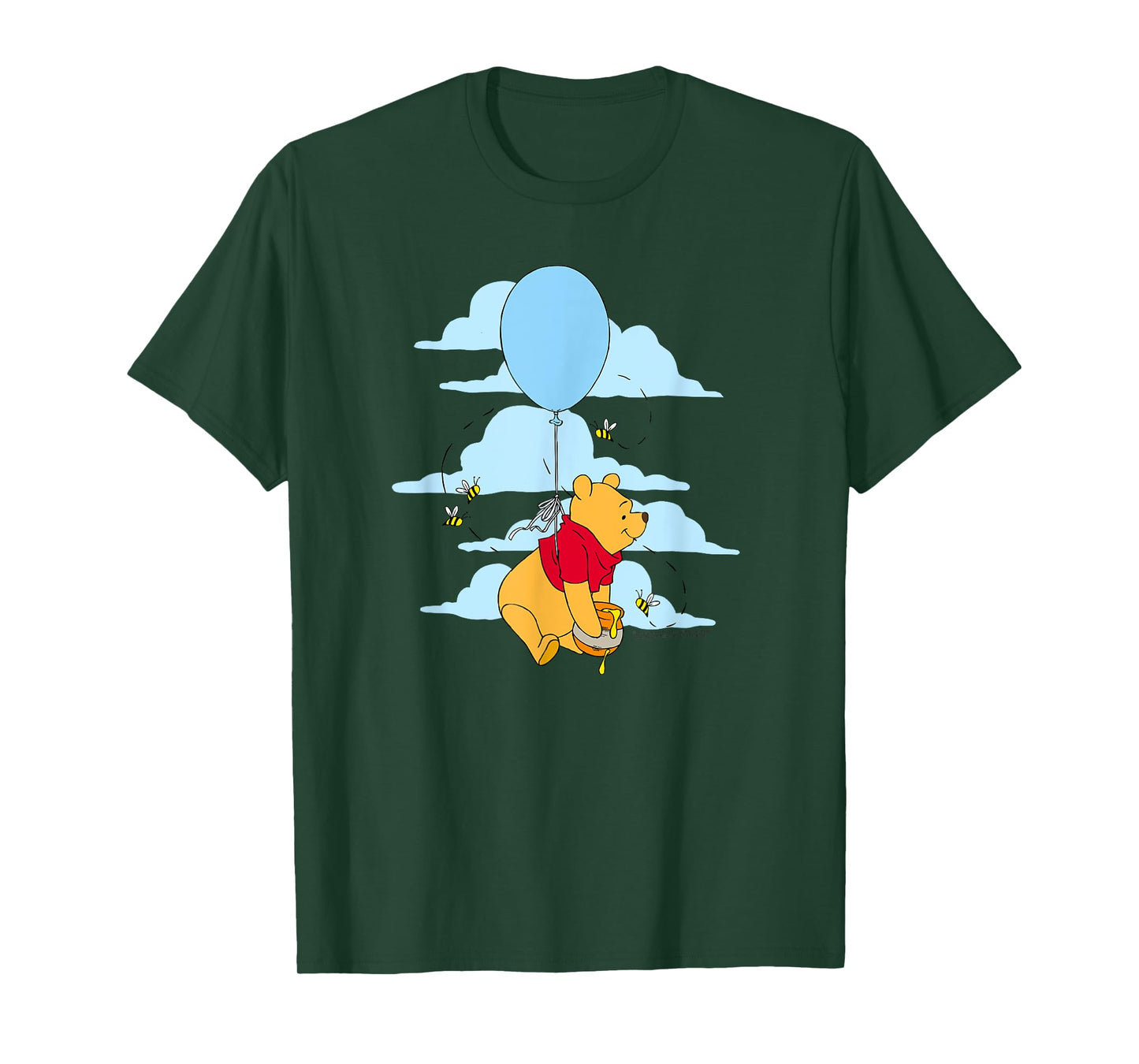 Disney Winnie The Pooh Floating Balloon Honey Pot Poster T-Shirt