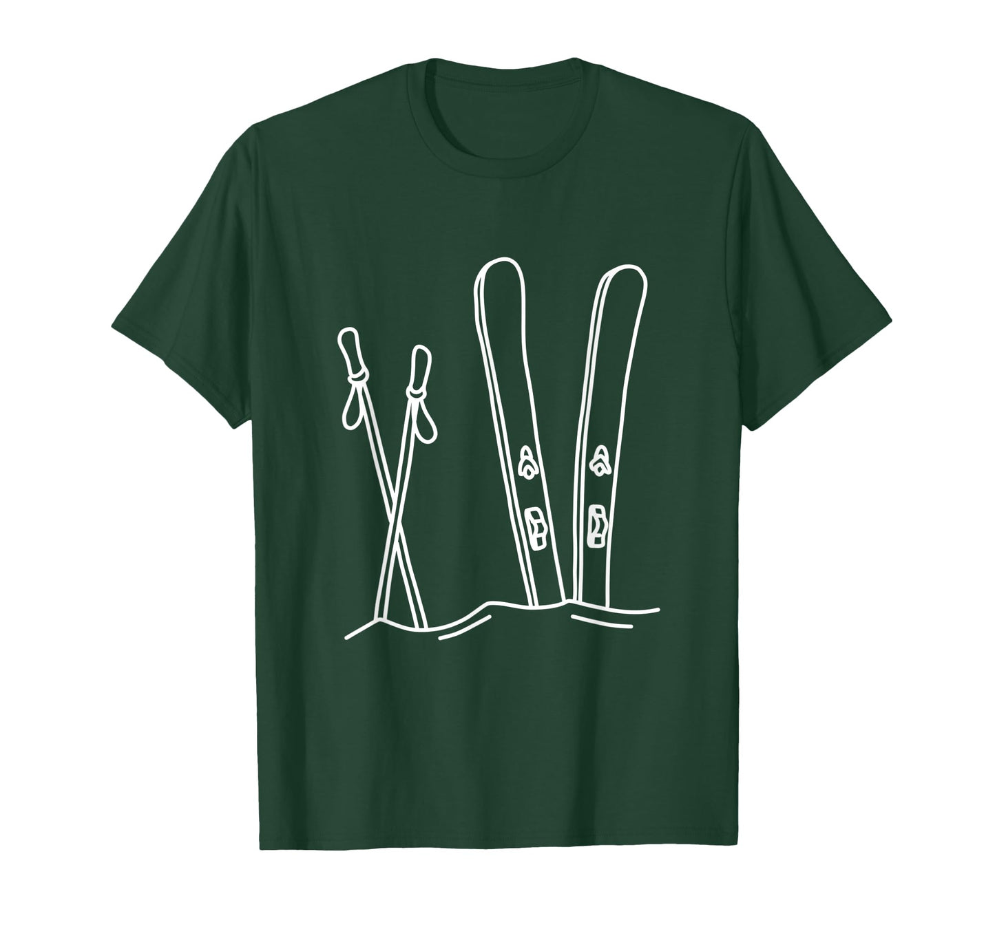 SKIING | Snow Ski | Winter Nature | Alpine Mountain Skier T-Shirt