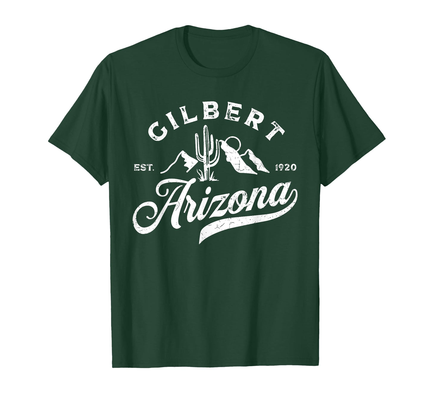 Vintage Gilbert Arizona AZ Mountains Vacation Souvenir T-Shirt