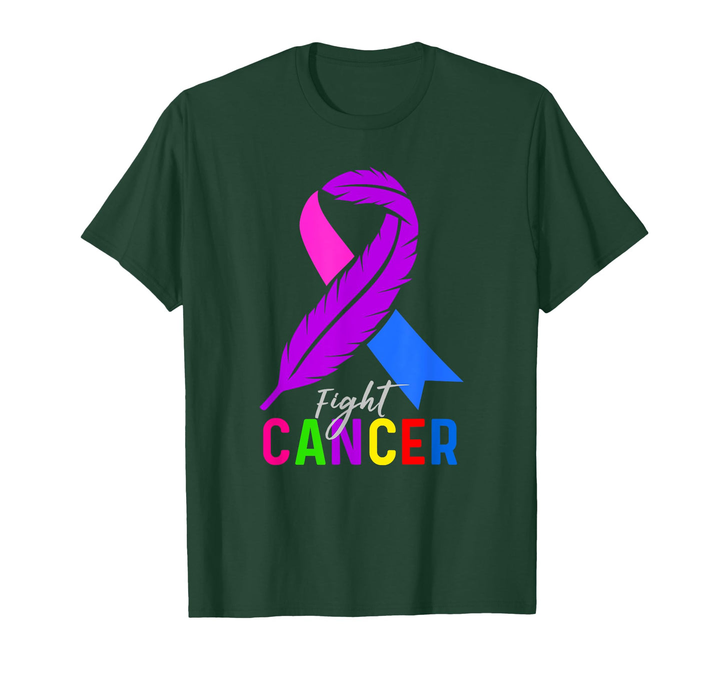 Fight Cancer Ribbon for Cancer Awareness T-Shirt