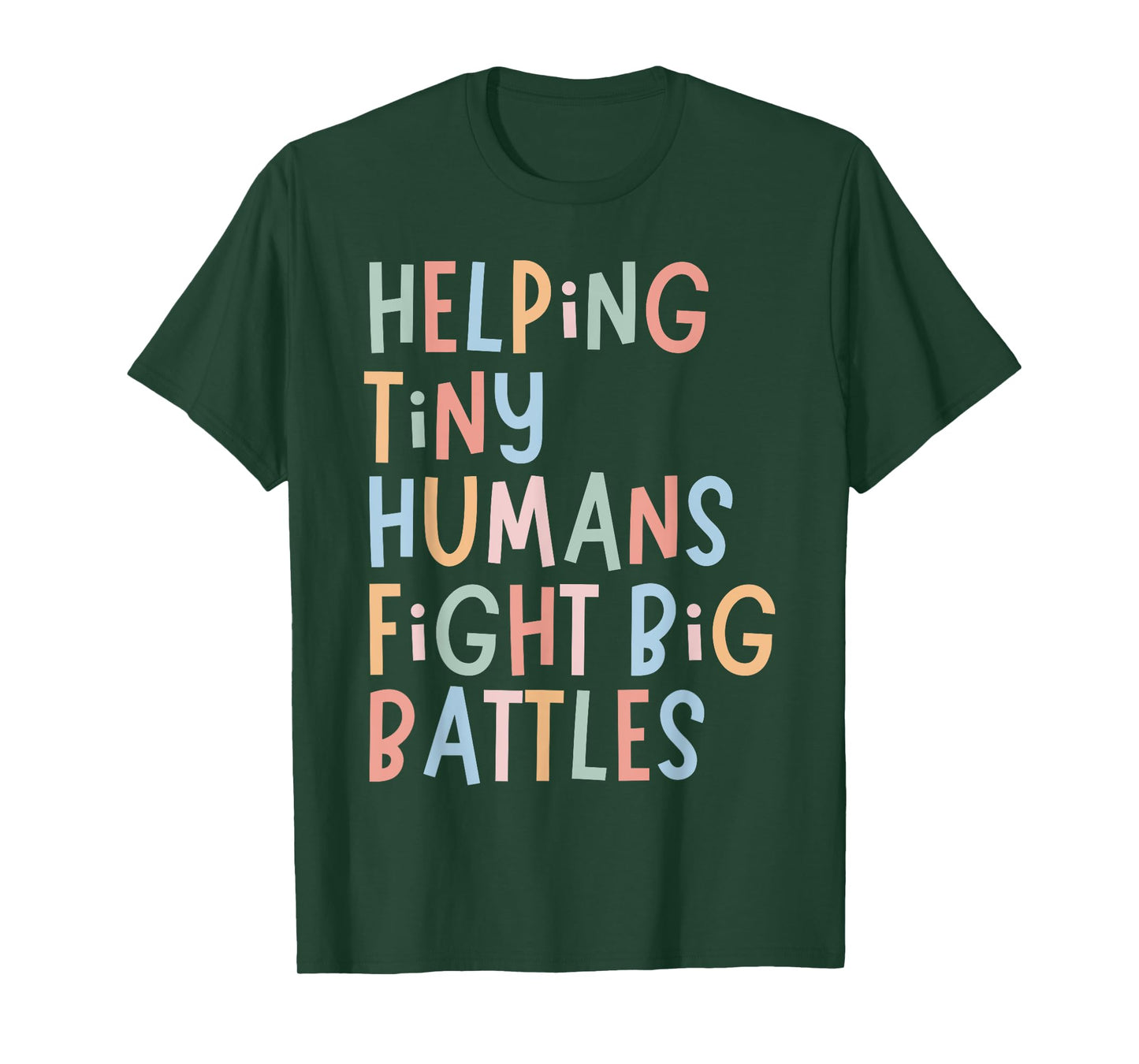 Helping Tiny Humans Fight Big Battles Pediatric ICU Nurse T-Shirt
