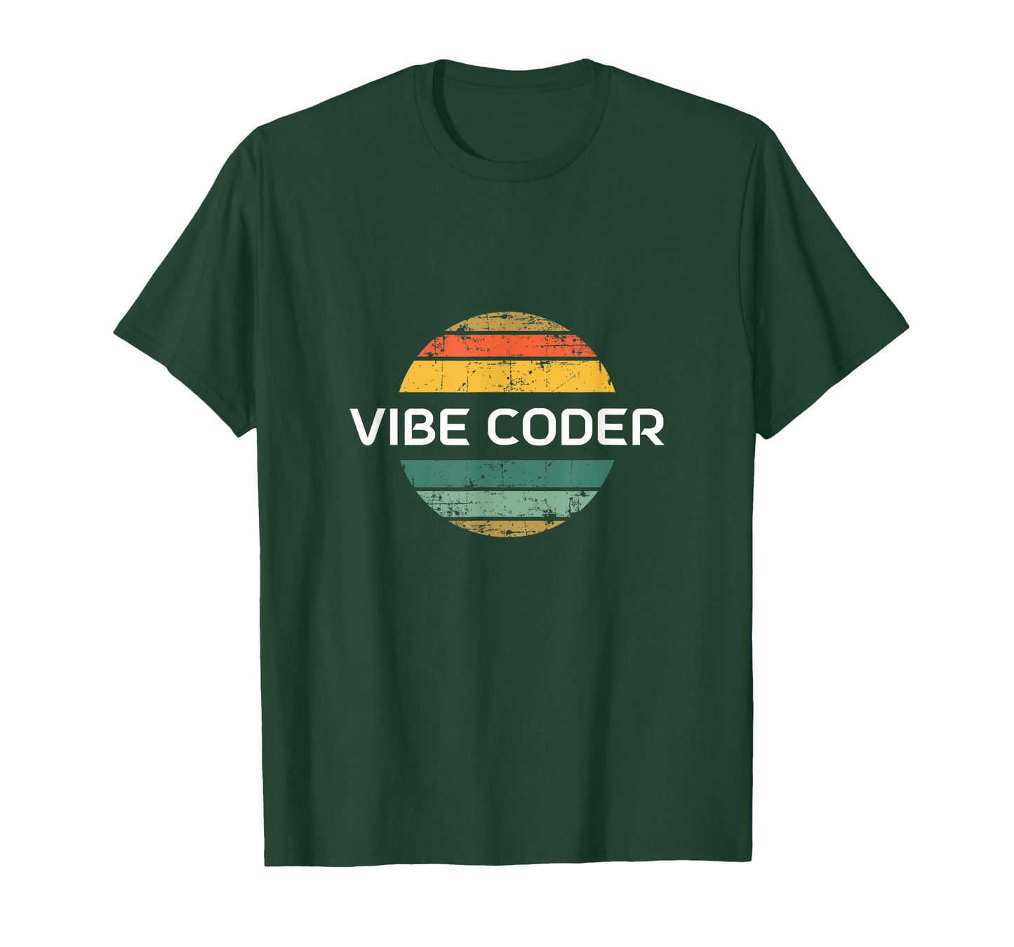 Vibe Coder - Retro Vintage Sunset T-Shirt