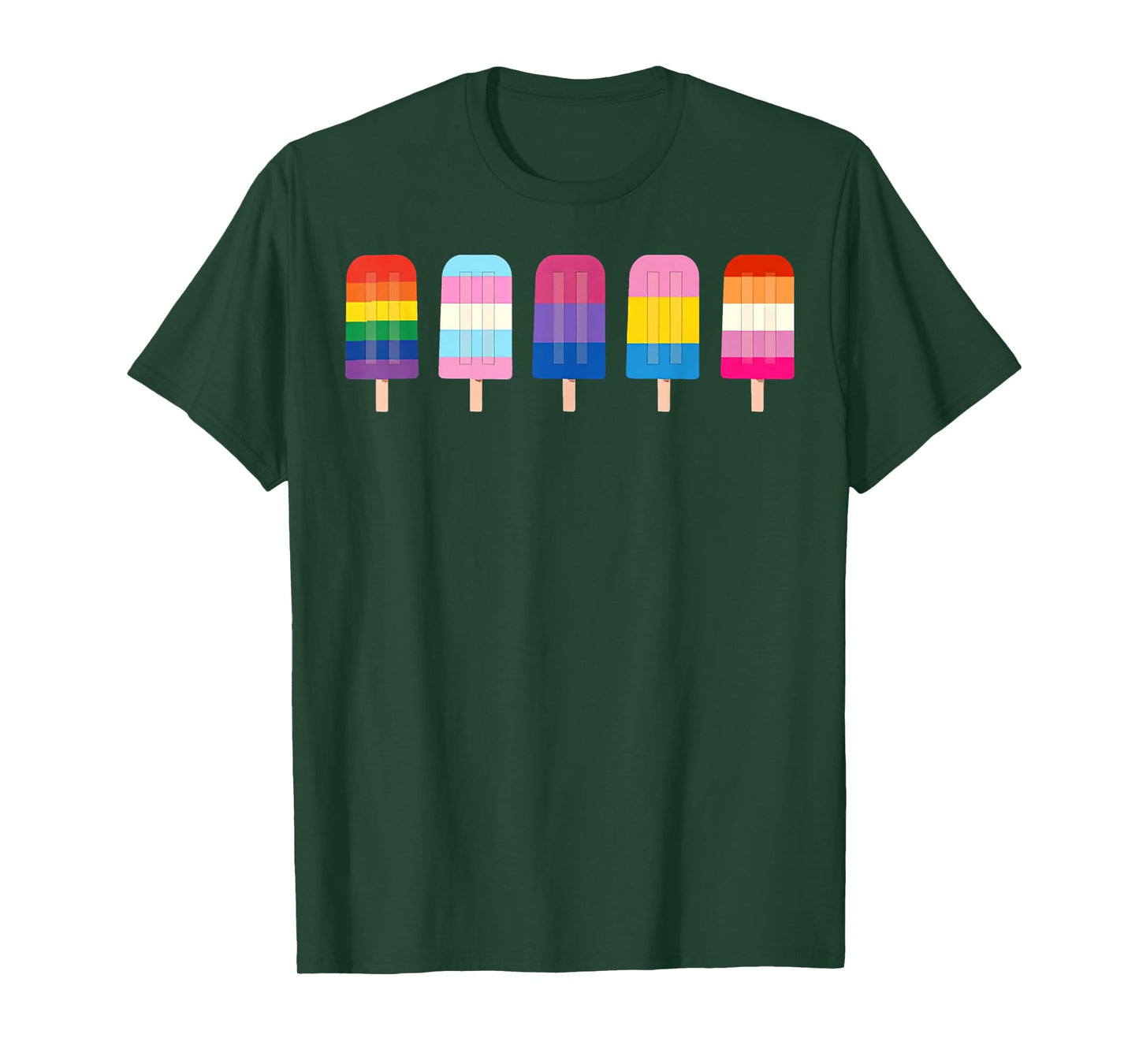 LGBT Rainbow Ice Cream LGBTQ Pride T-Shirt for Men Women Kids