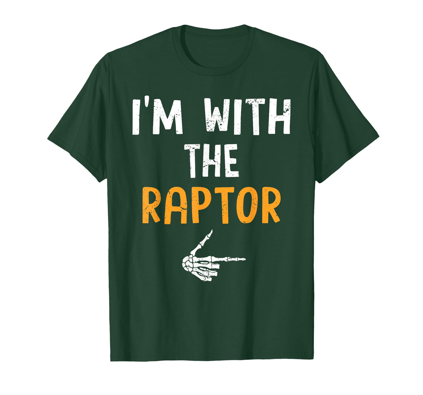 I'm with The Raptor Costume Halloween Matching Couple T-Shirt