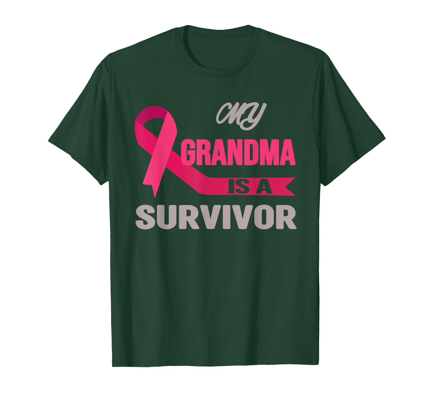 My Grandma Is A Survivor Breast Cancer Awareness T-Shirt