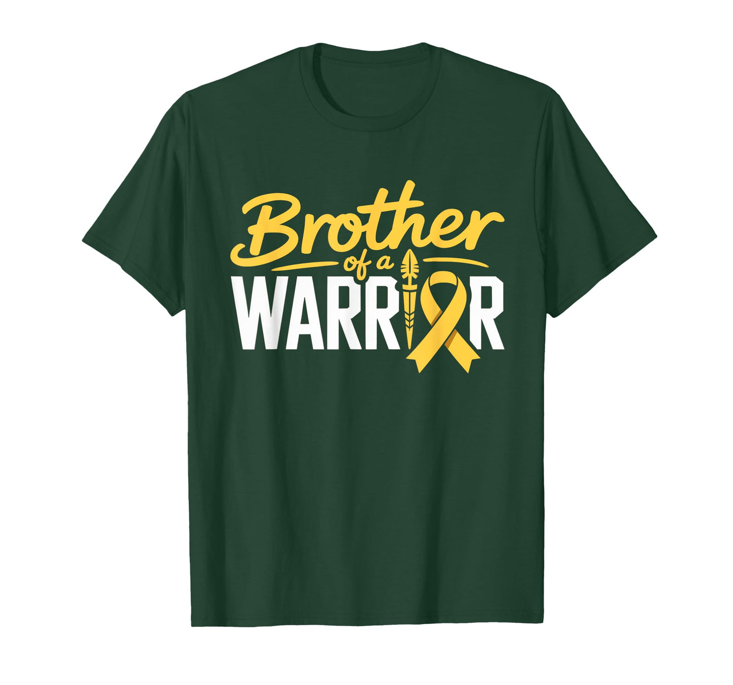 Brother of a warrior Support Family Childhood cancer T-Shirt