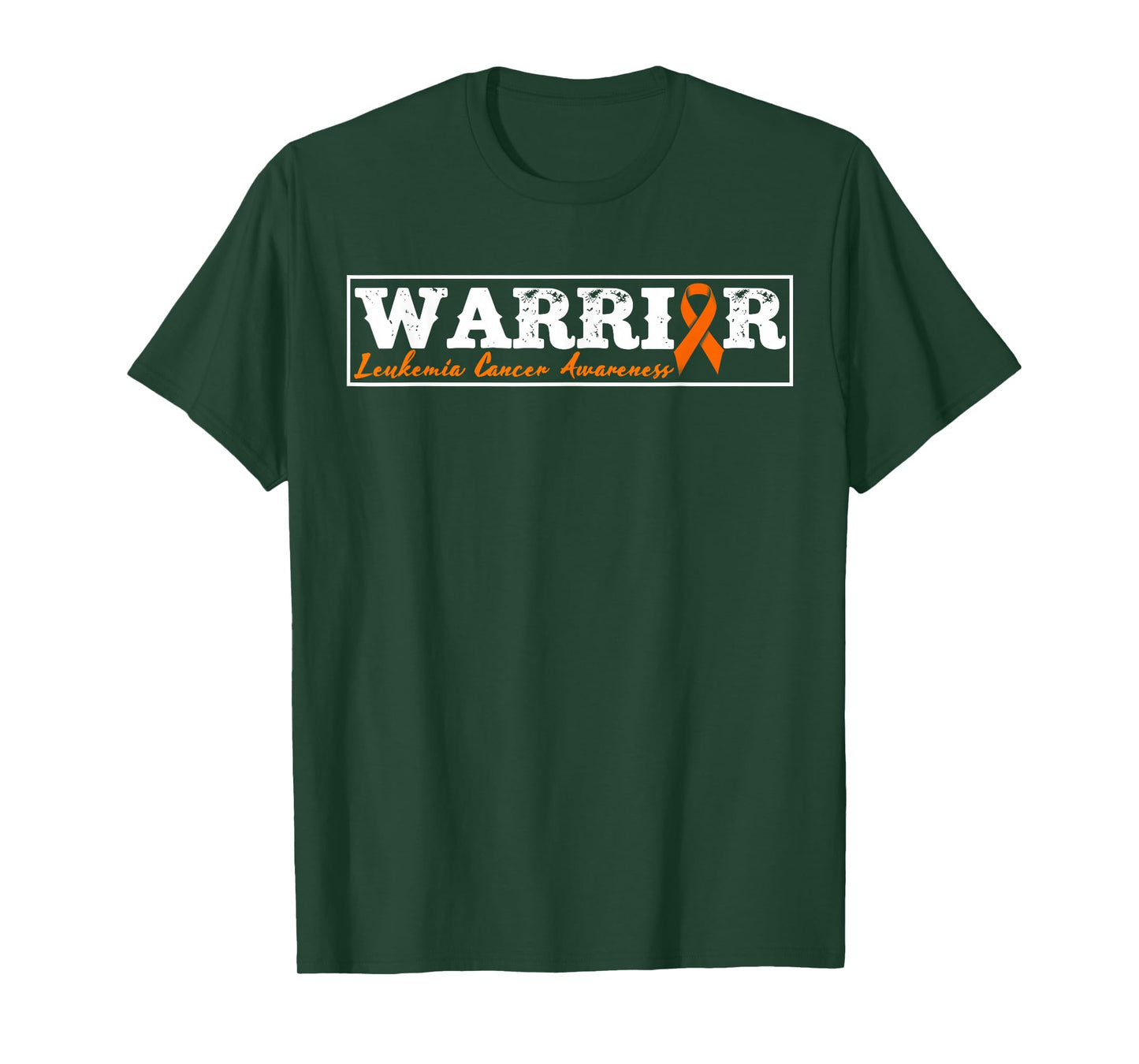 Warrior Orange Ribbon Leukemia Cancer Awareness T-Shirt