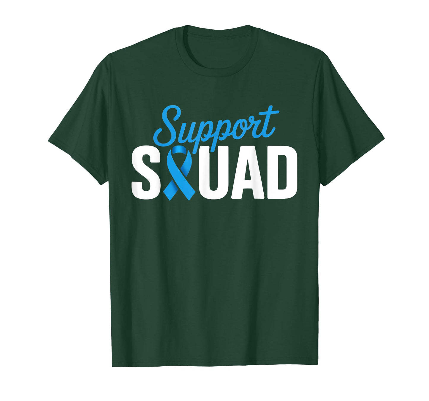 Support Squad Men’s Health Awareness Blue Ribbon T-Shirt