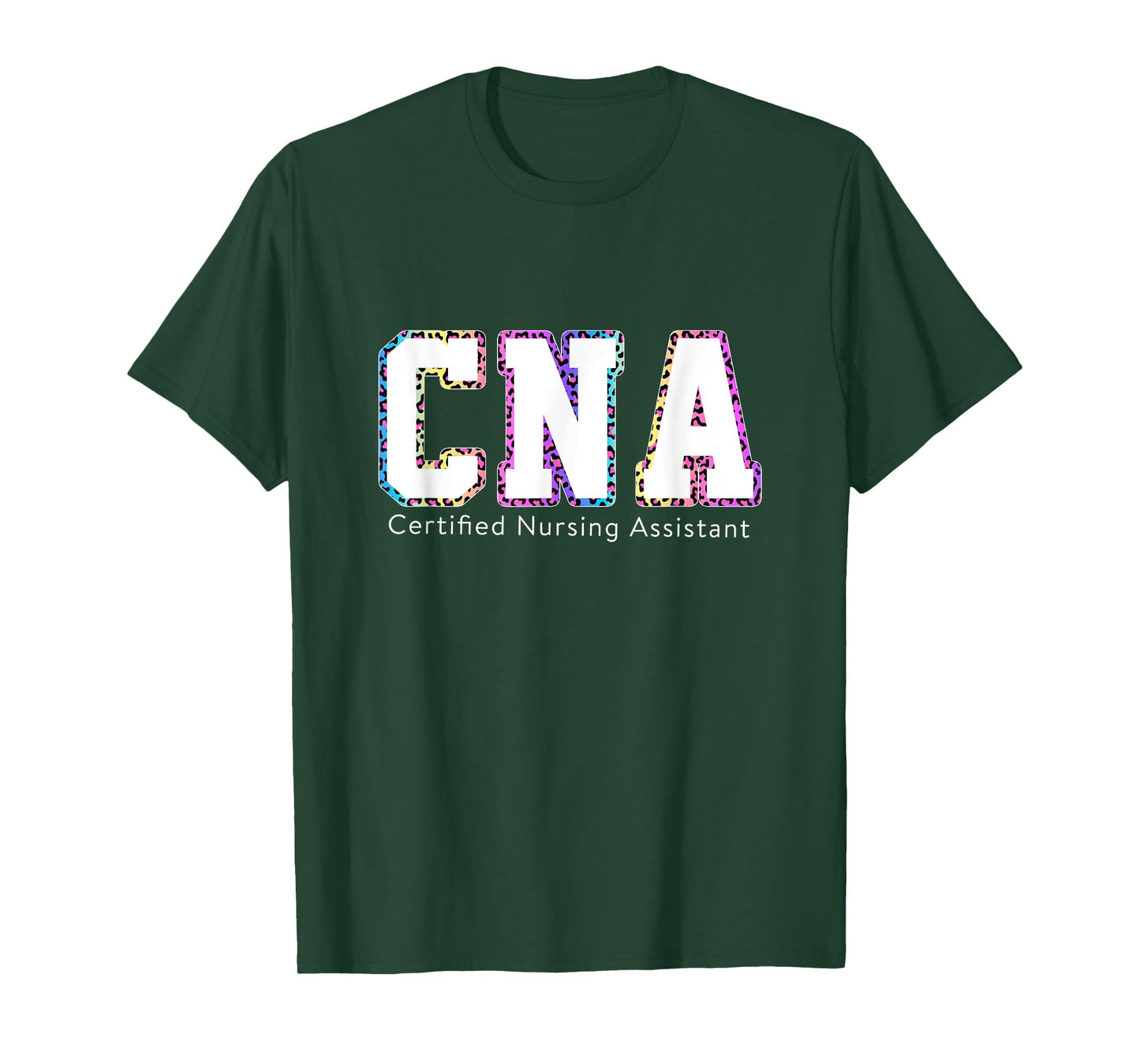 Leopard Tie Dye CNA Nurse Life Certified Nursing Assistants T-Shirt
