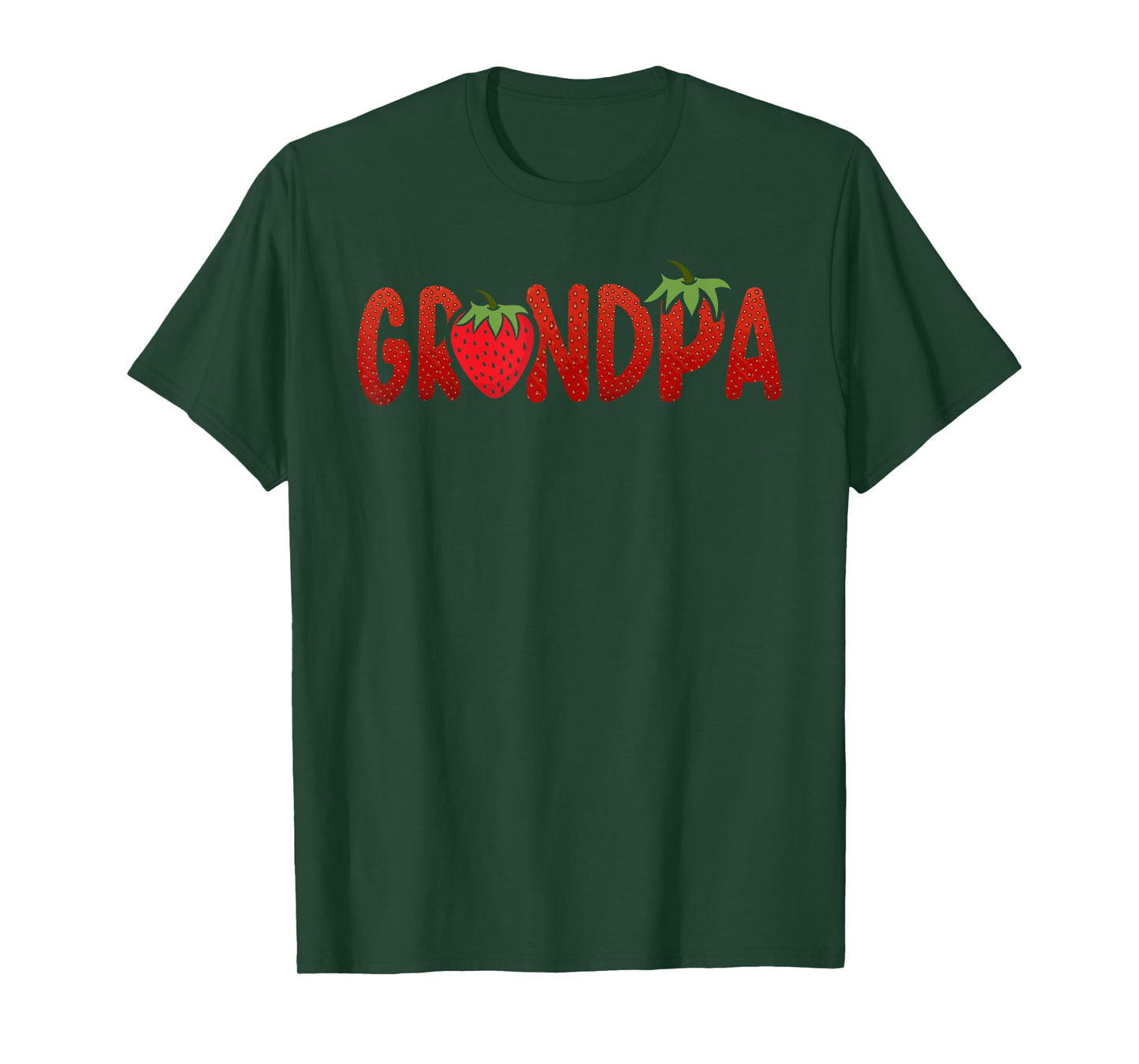Funny Grandpa Strawberry Summer Fruit - Great Father's Day T-Shirt