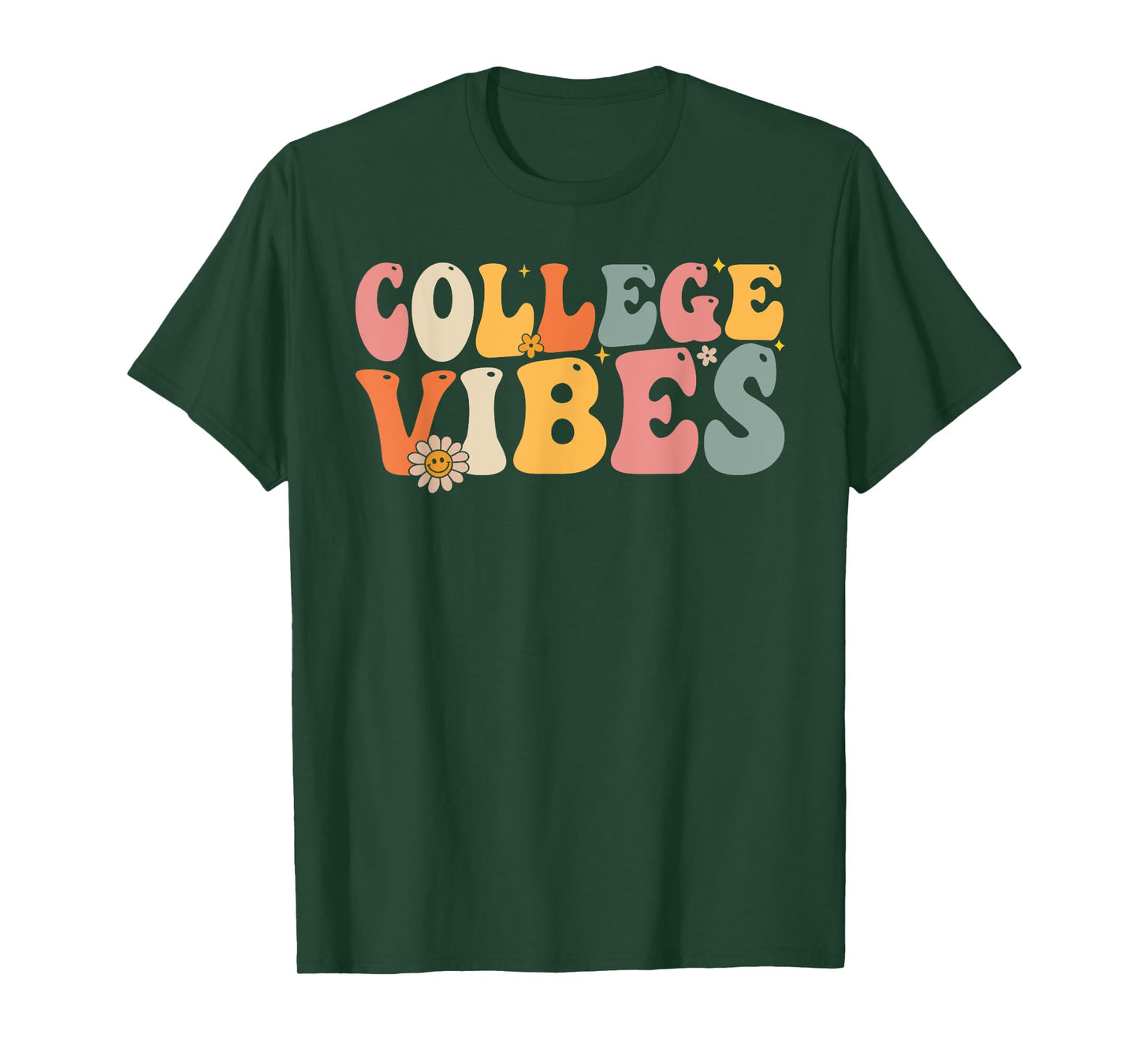 College Vibes College Team Retro 1st Day of School T-Shirt