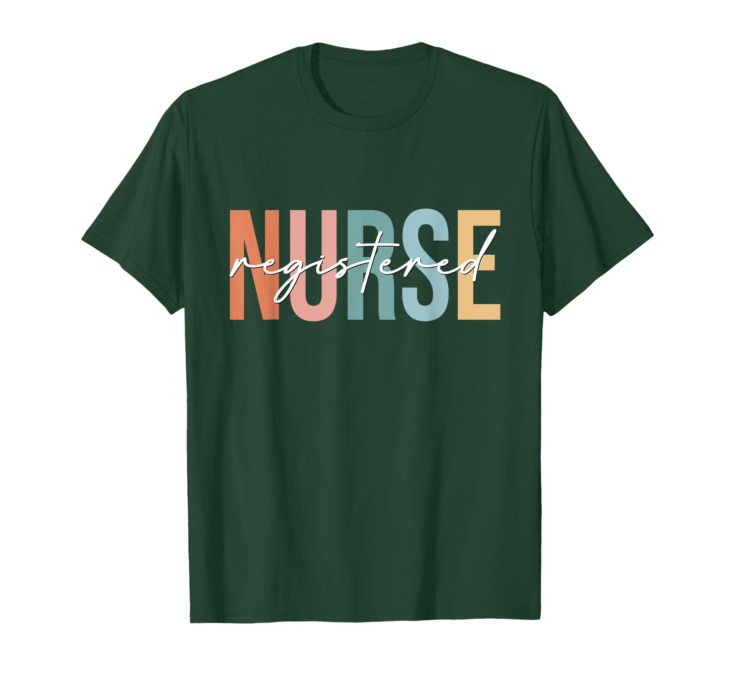 Boho Retro Vintage Registered Nurse Stethoscope Nursing T-Shirt