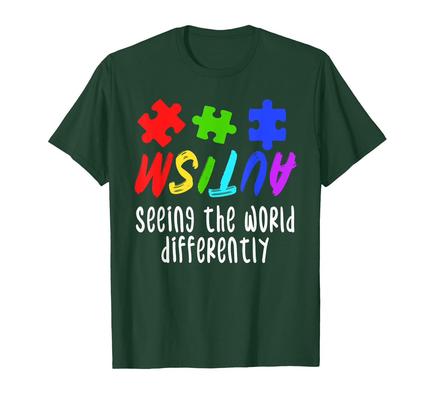 Autism Awareness Support Month Puzzle Gift | Mens & Womens T-Shirt