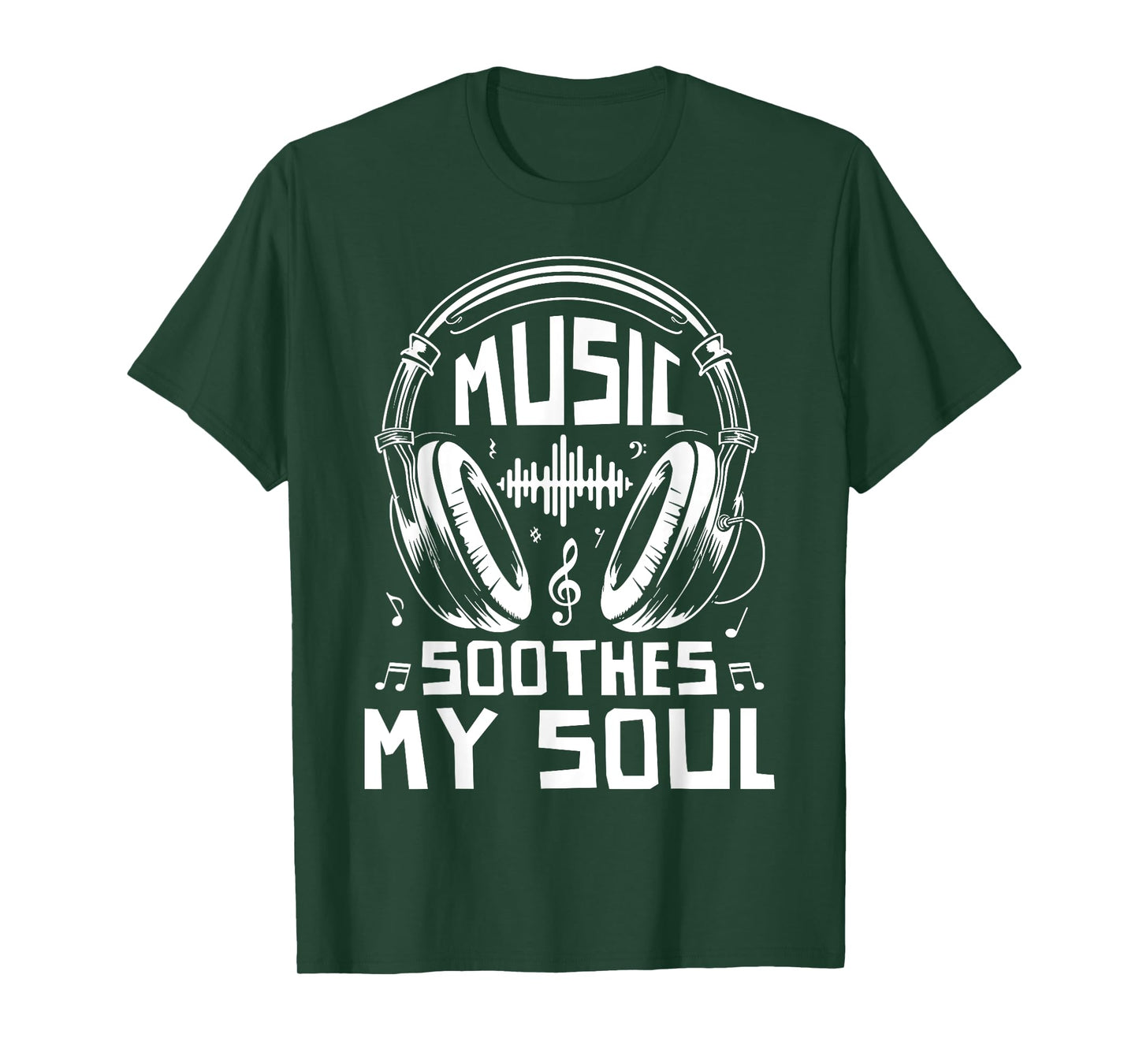 Music Lover Shirt Music Soothes My Soul Musical Gift T-Shirt