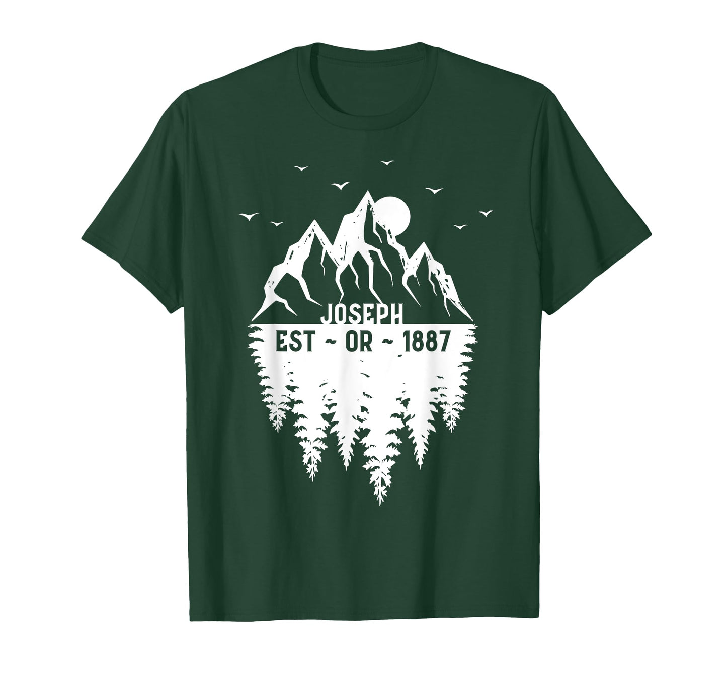 Joseph Oregon Established 1887 Mountains Pine Trees Souvenir T-Shirt