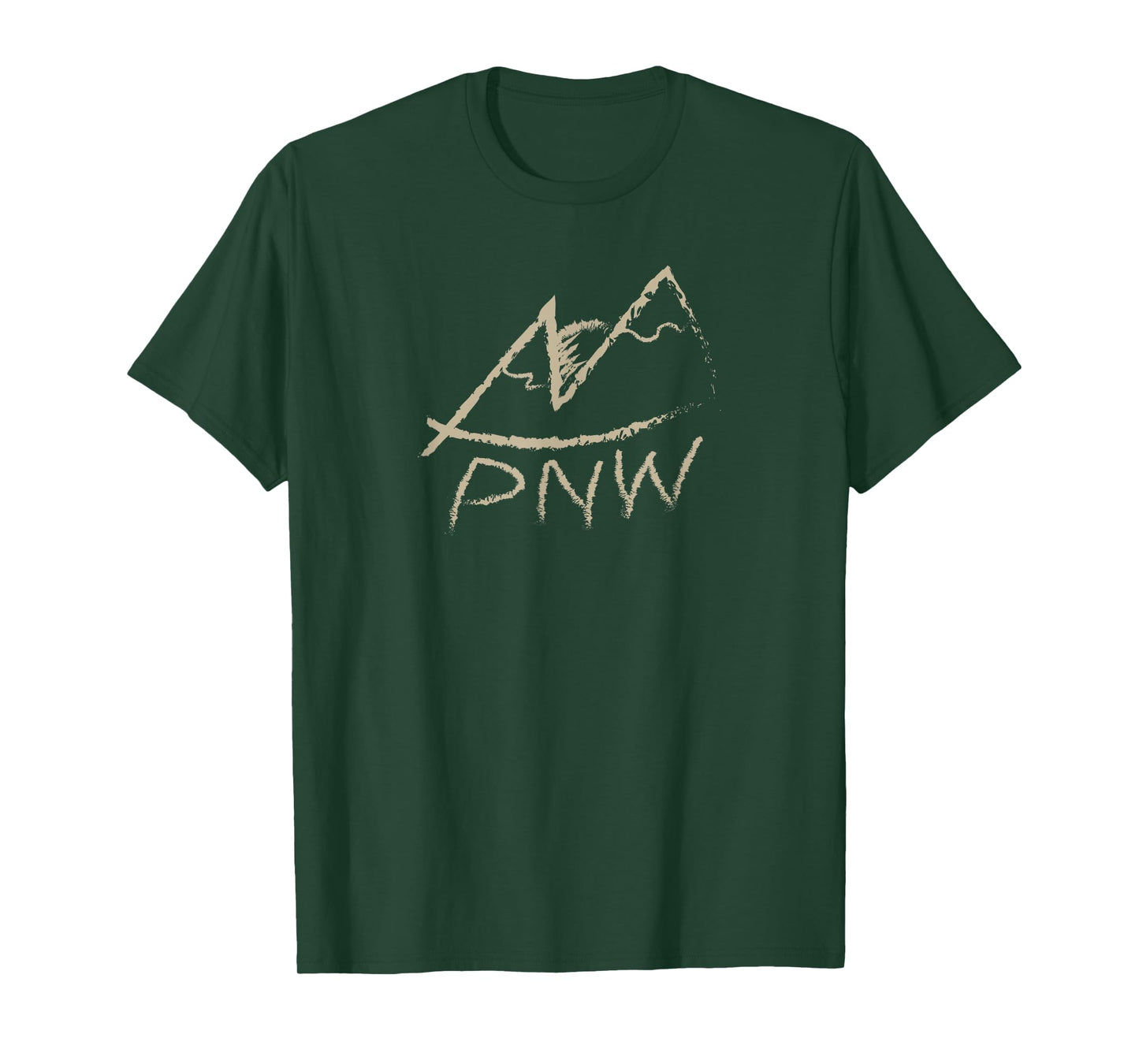 Pacific Northwest PNW Hiking Outdoors Mountain Design T-Shirt