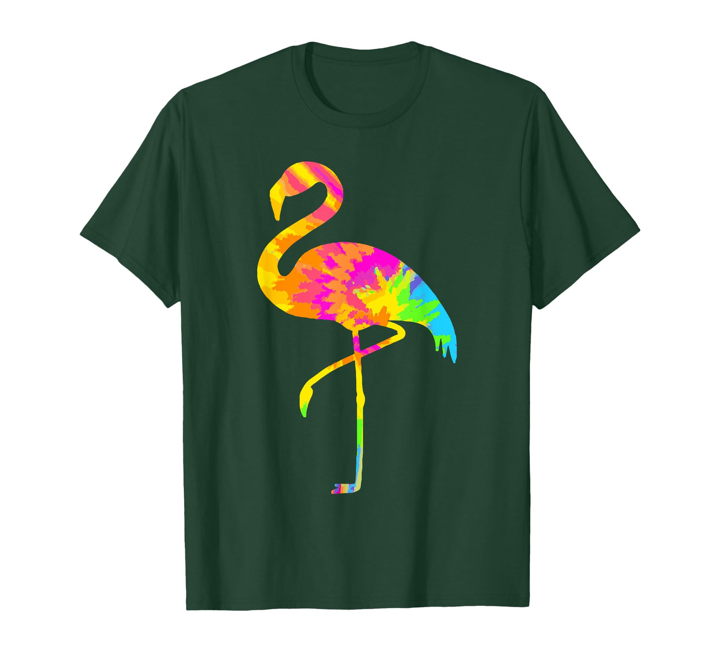 Flamingo Tie Dye Vintage Hippie Flamingo Lover T-Shirt