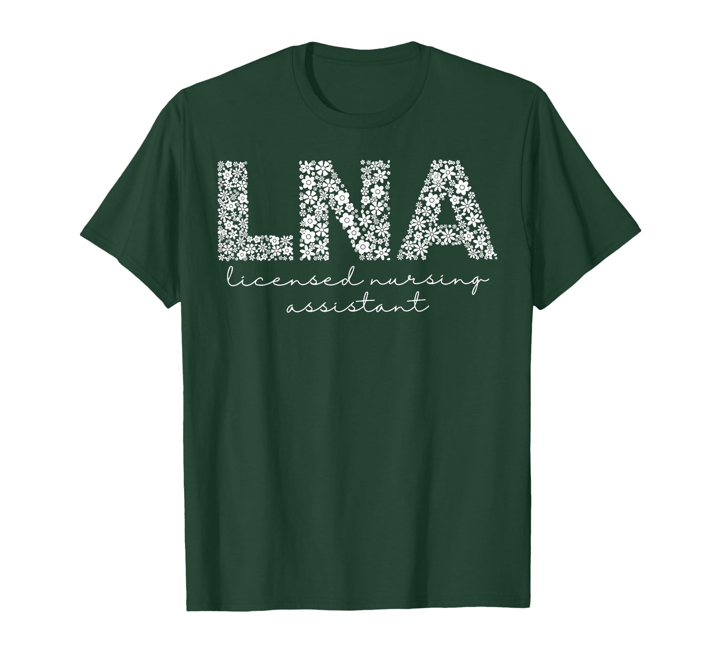 Boho Floral Licensed Nursing Assistant LNA Nursing Assistant T-Shirt